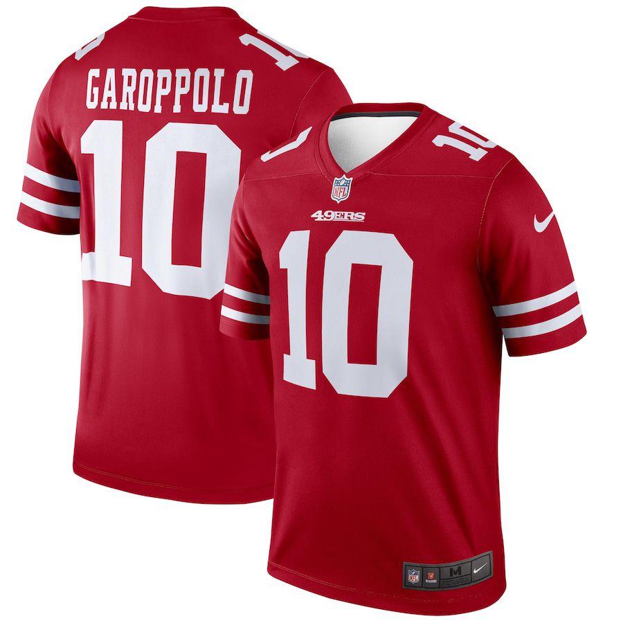 Men San Francisco 49ers #10 Jimmy Garoppolo Nike Scarlet Legend NFL Jersey
